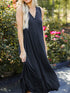 Full Size V-Neck Midi Tank Dress - Odaingerous